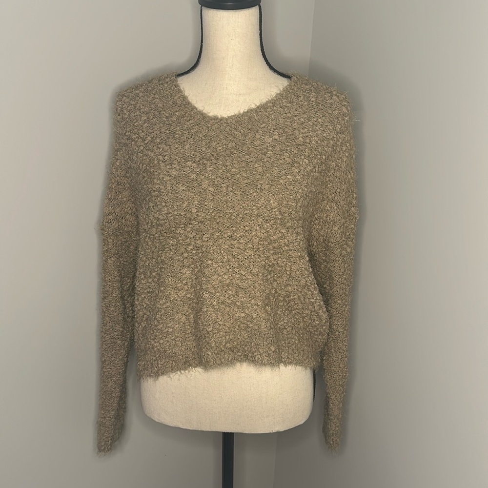 Olive Green Mid Drift Sweater​